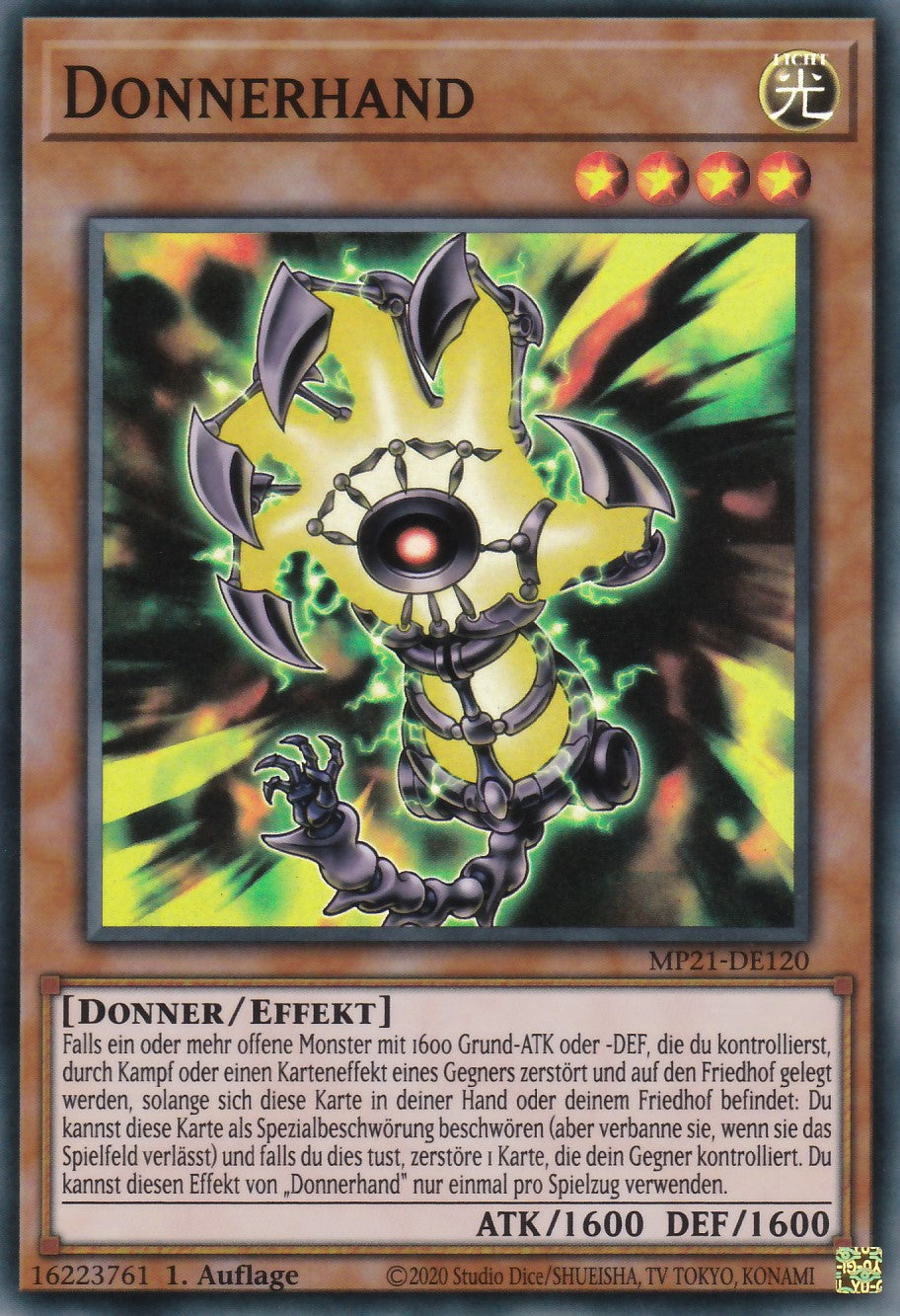 Donnerhand - MP21-DE120 - Super Rare - Deutsch - 1. Auflage - 2021 Tin of Ancient Battles