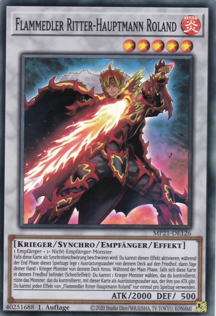 Flammedler Ritter-Hauptmann Roland - MP21-DE126 - Super Rare - Deutsch - 1. Auflage - 2021 Tin of Ancient Battles