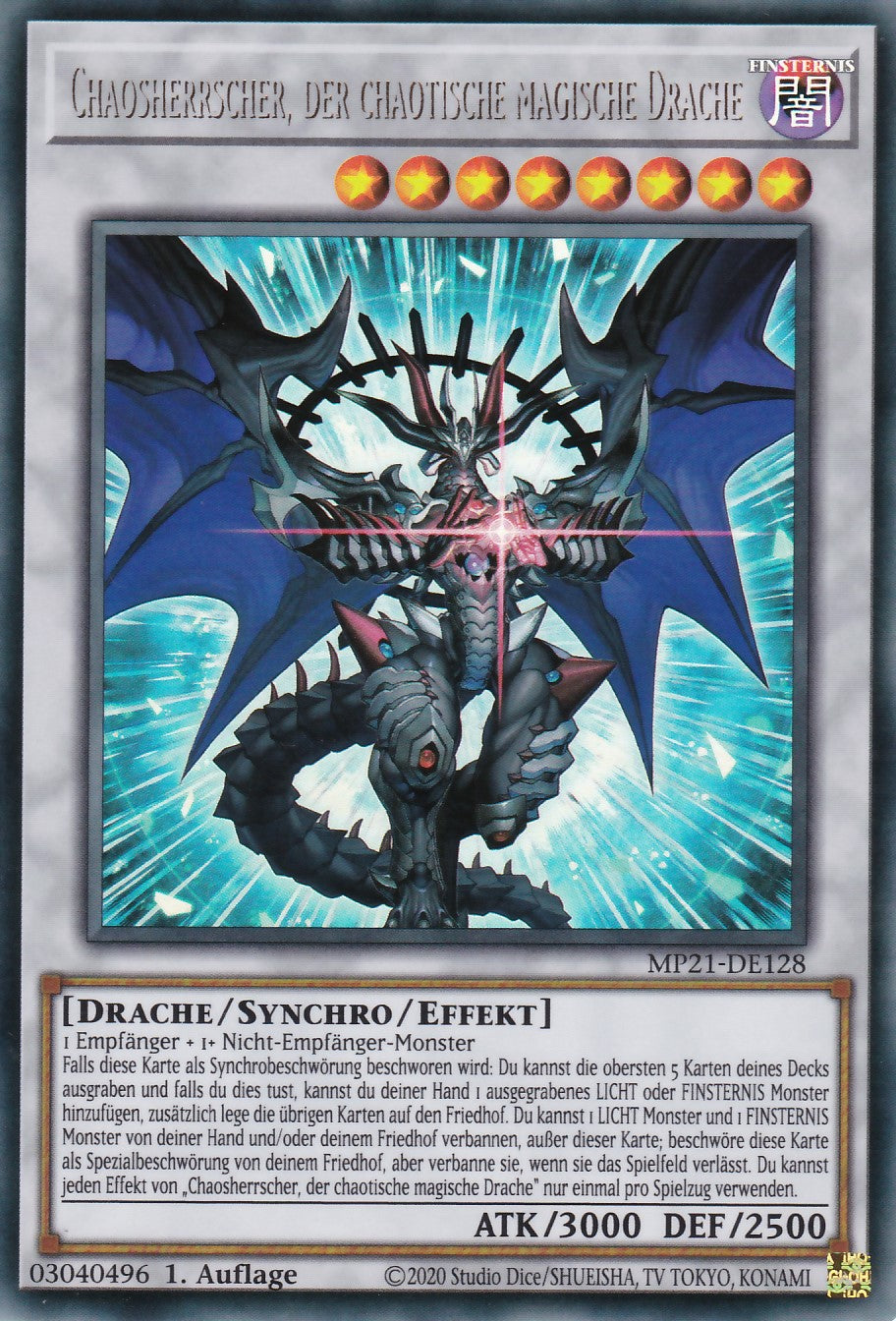Chaosherrscher, der chaotische magische Drache - MP21-DE128 - Ultra Rare - Deutsch - 1. Auflage - 2021 Tin of Ancient Battles