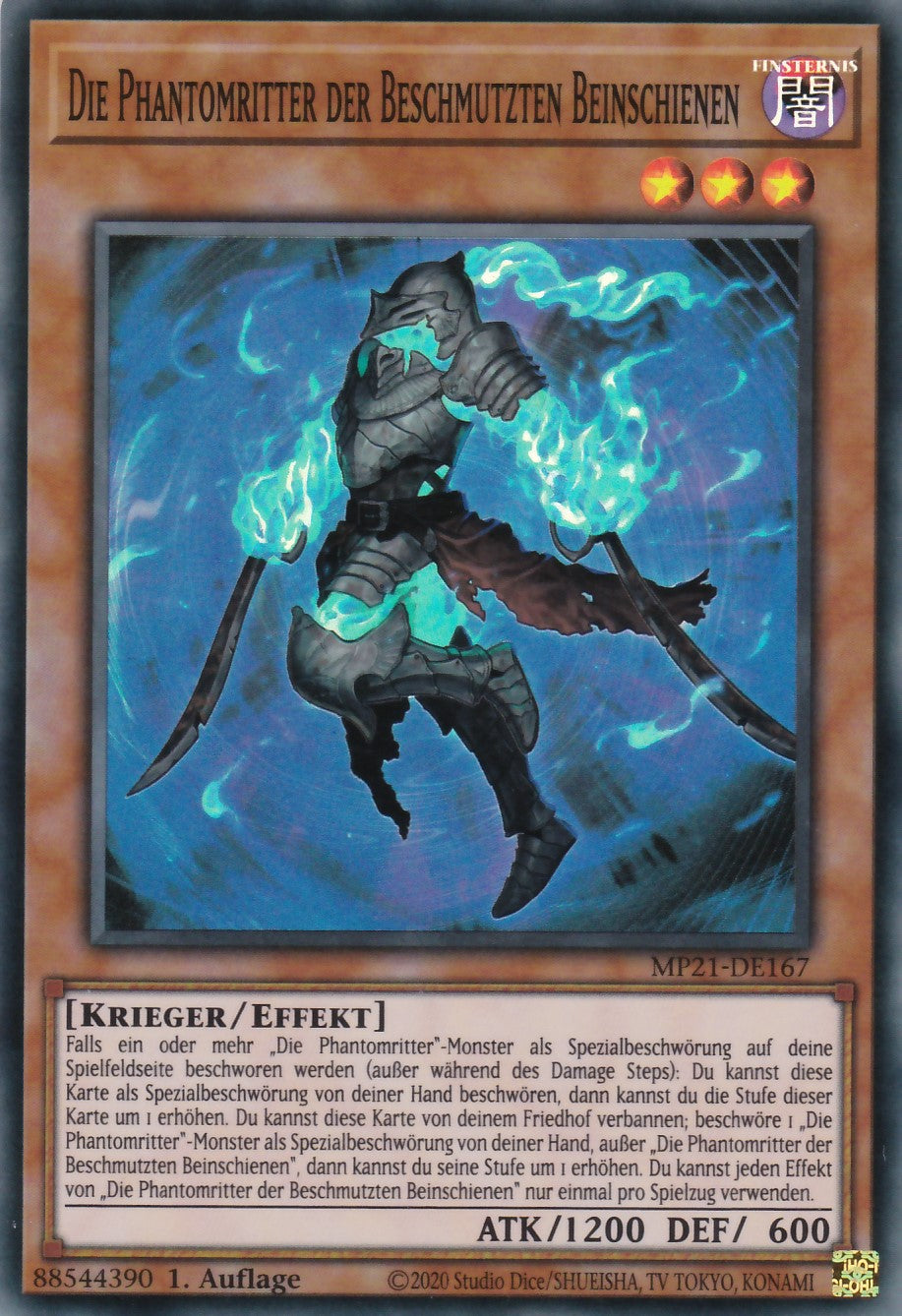 Die Phantomritter der Beschmutzten Beinschienen - MP21-DE167 - Super Rare - Deutsch - 1. Auflage - 2021 Tin of Ancient Battles