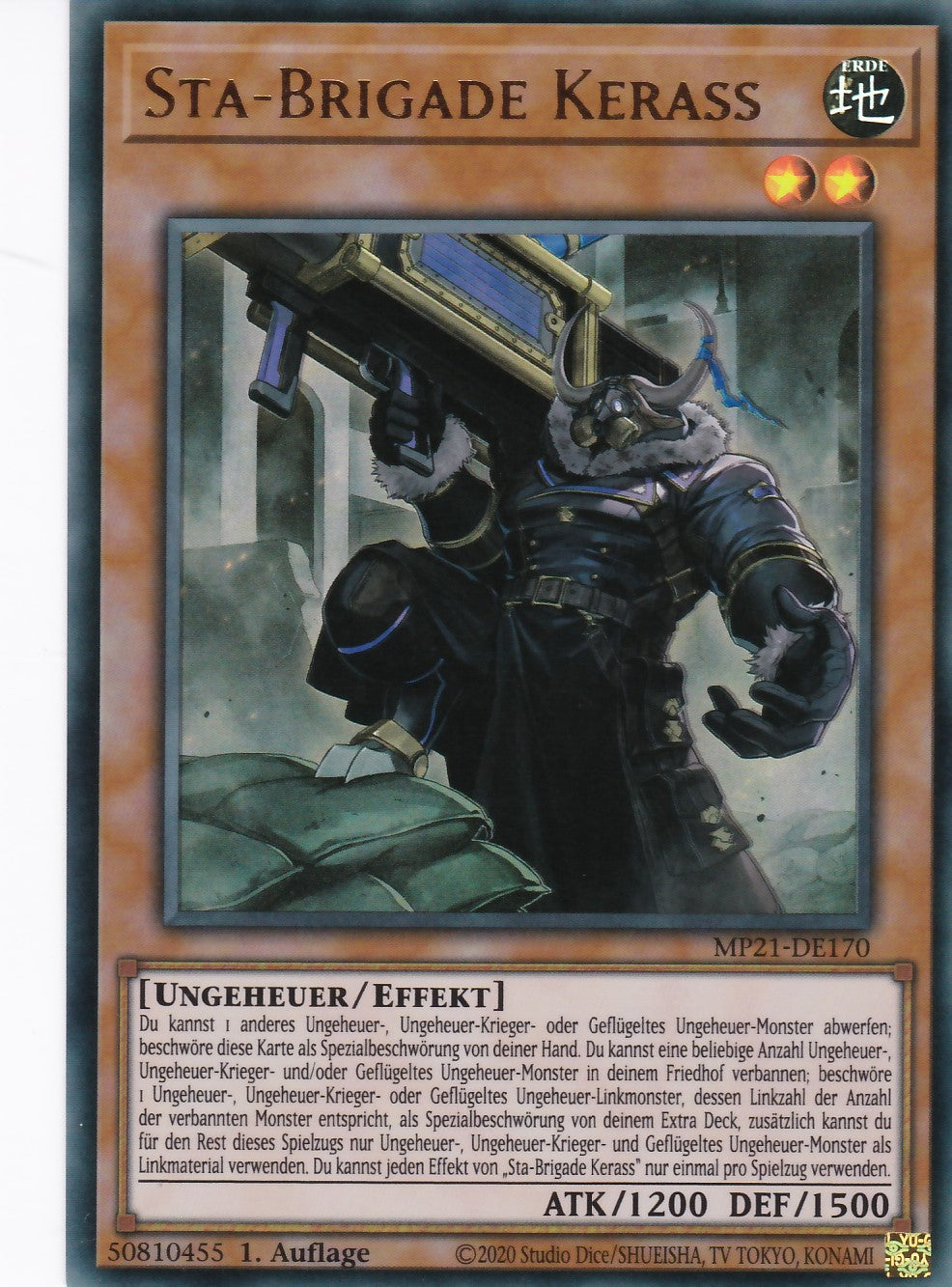 Sta-Brigade Kerass - MP21-DE170 - Ultra Rare - Deutsch - 1. Auflage - 2021 Tin of Ancient Battles