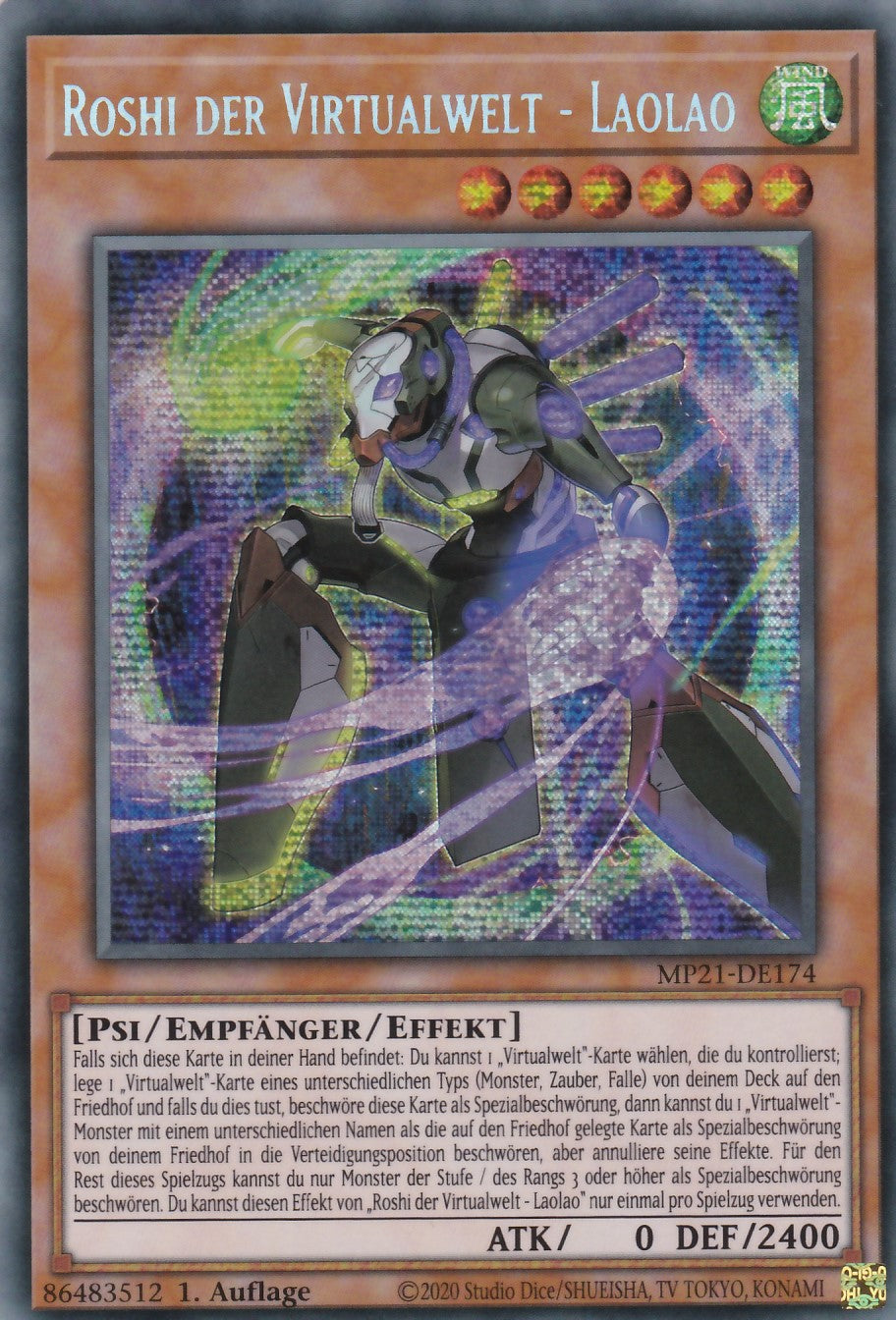 Roshi der Virtualwelt - Laolao - MP21-DE174 - Secret Rare - Deutsch - 1. Auflage - 2021 Tin of Ancient Battles