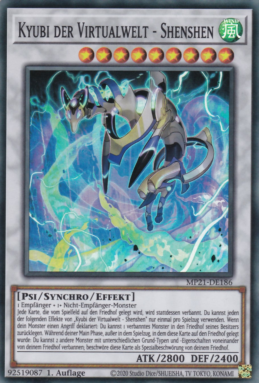 Kyubi der Virtualwelt - Shenshen - MP21-DE186 - Super Rare - Deutsch - 1. Auflage - 2021 Tin of Ancient Battles