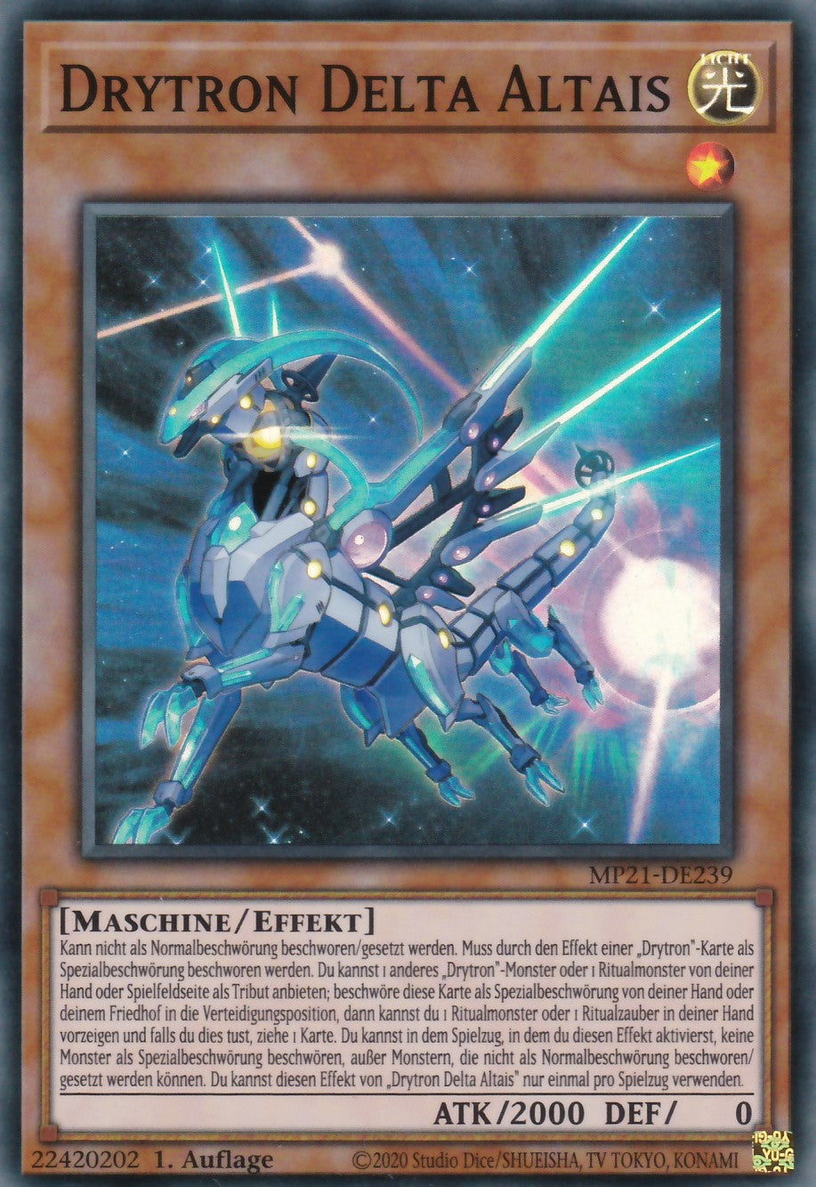 Drytron Delta Altais - MP21-DE239 - Super Rare - Deutsch - 1. Auflage - 2021 Tin of Ancient Battles