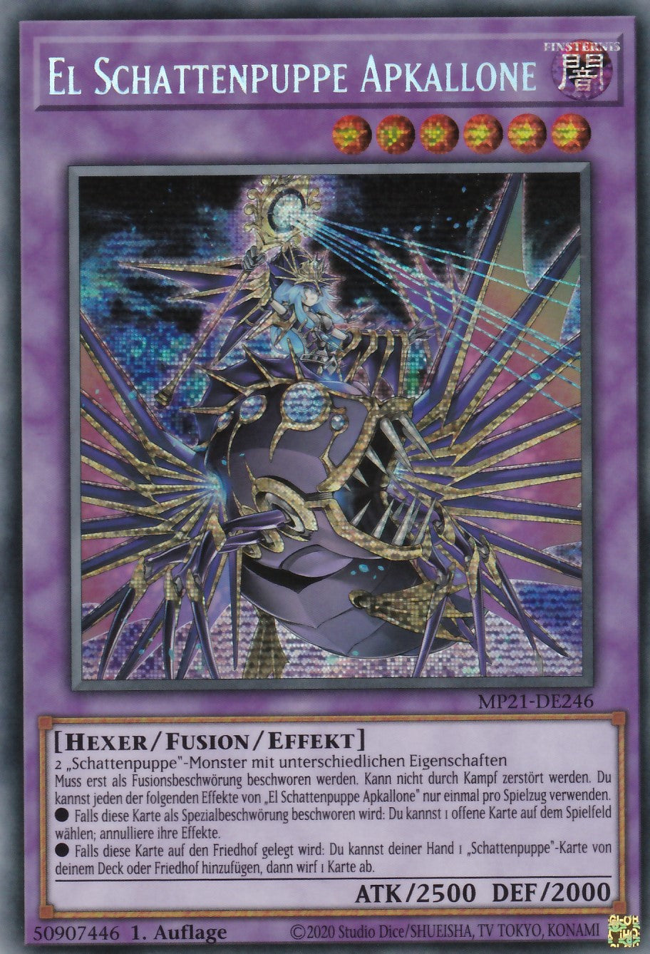 El Schattenpuppe Apkallone - MP21-DE246 - Secret Rare - Deutsch - 1. Auflage - 2021 Tin of Ancient Battles
