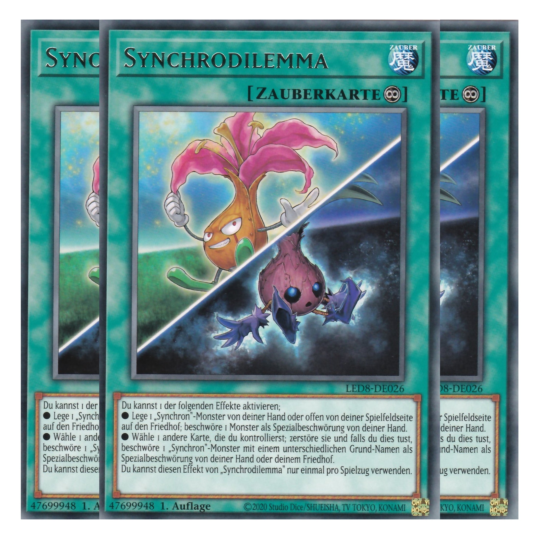 Synchrodilemma - LED8-DE026 - Rare - Deutsch - 1. Auflage - Legendary Duelists: Synchro Storm - Playset (3 Kopien)