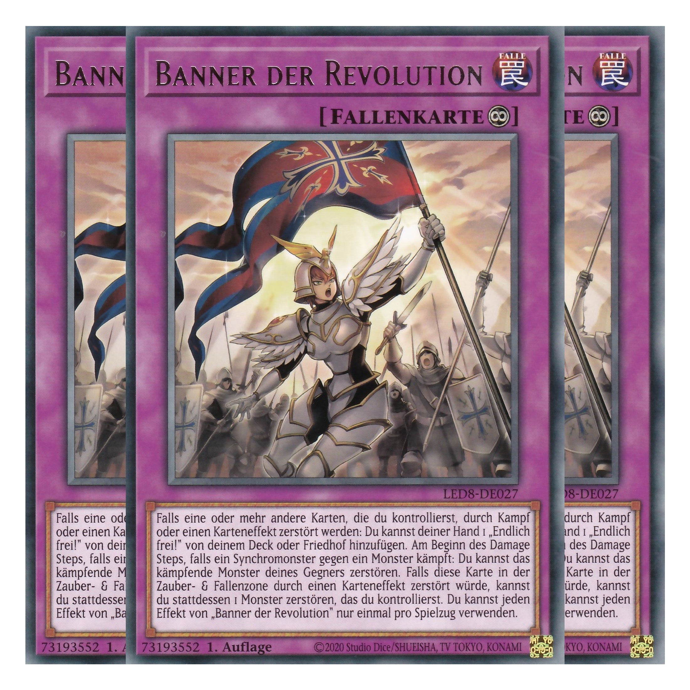 Banner der Revolution - LED8-DE027 - Rare - Deutsch - 1. Auflage - Legendary Duelists: Synchro Storm - Playset (3 Kopien)