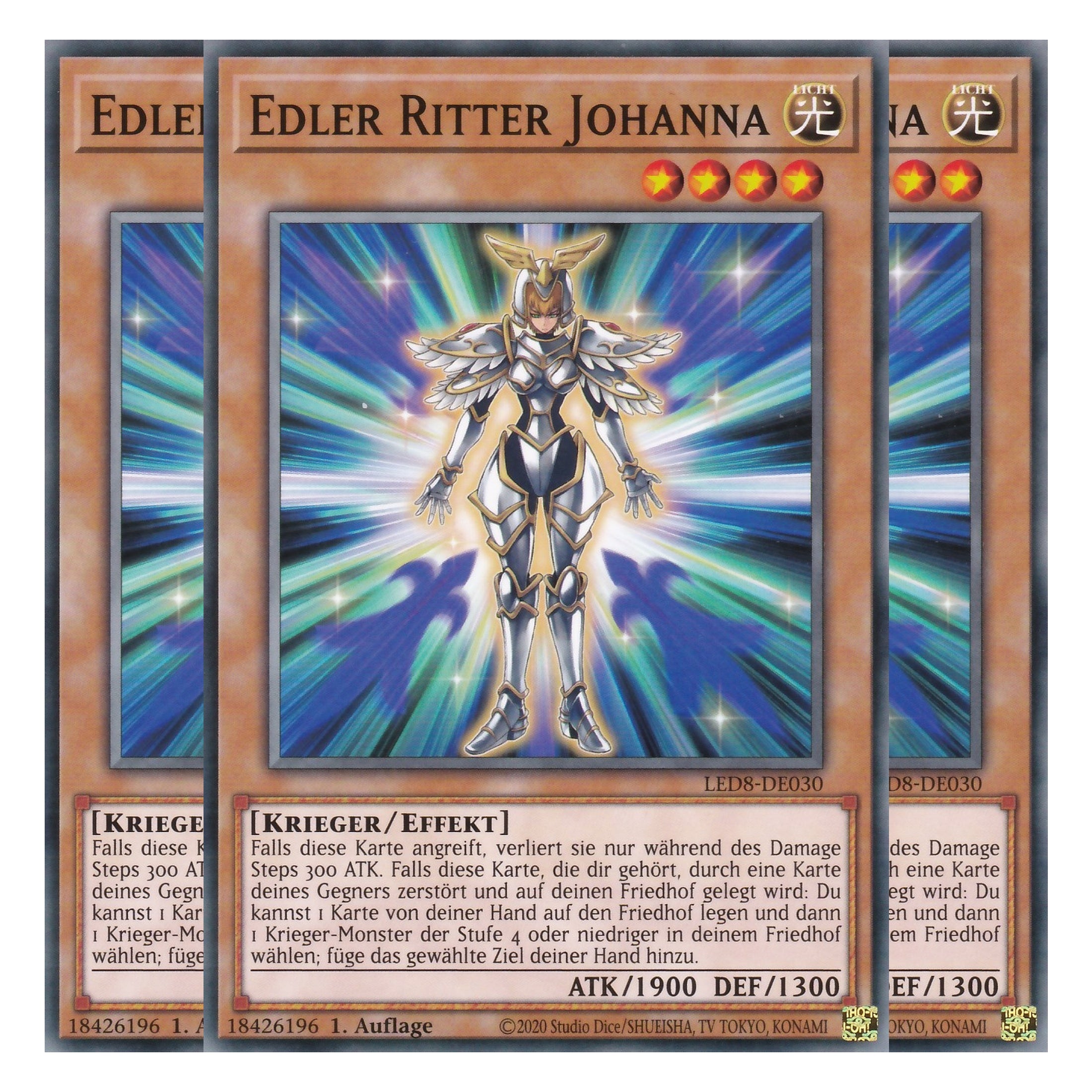 Edler Ritter Johanna - LED8-DE030 - Common - Deutsch - 1. Auflage - Legendary Duelists: Synchro Storm - Playset (3 Kopien)