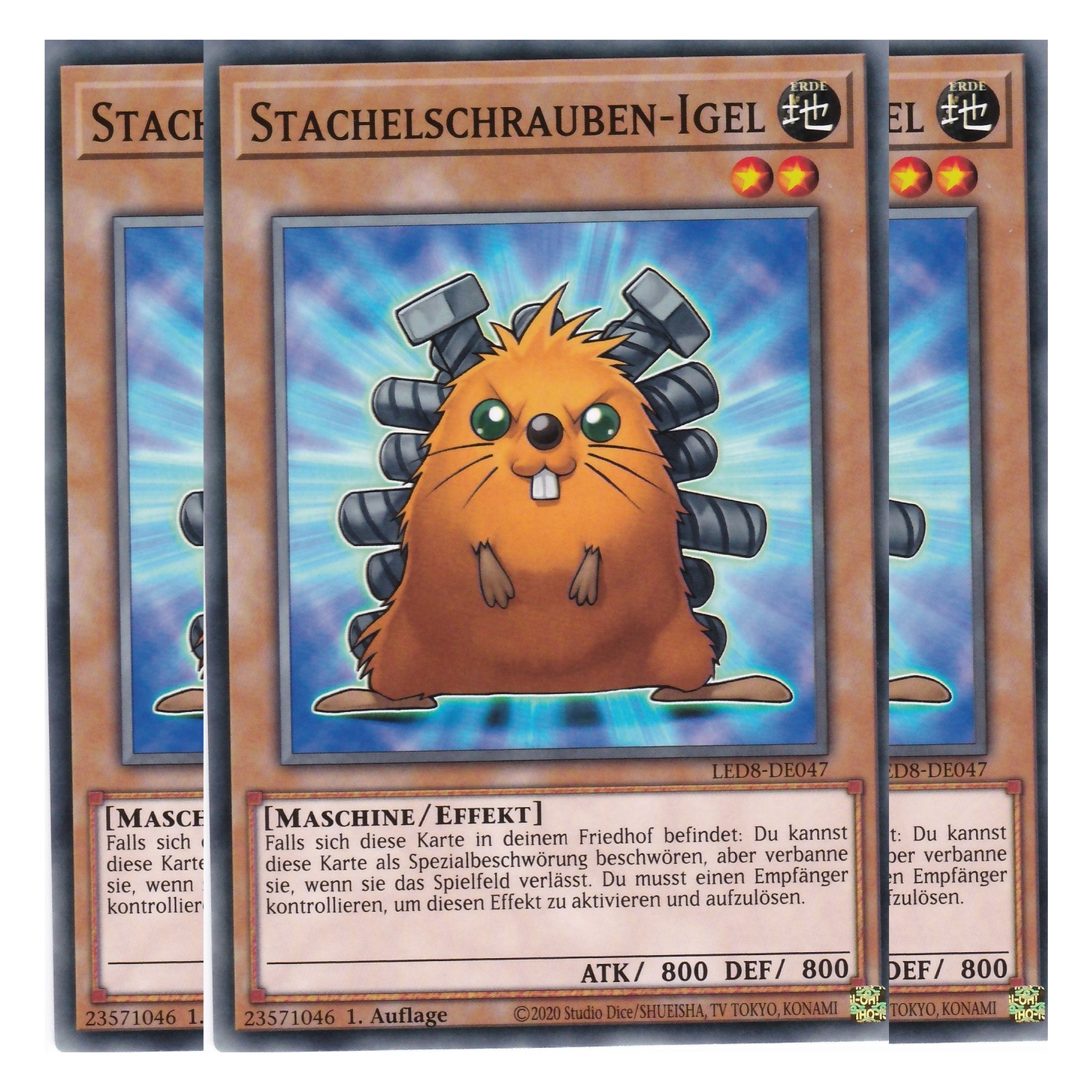 Stachelschrauben-Igel - LED8-DE047 - Common - Deutsch - 1. Auflage - Legendary Duelists: Synchro Storm - Playset (3 Kopien)