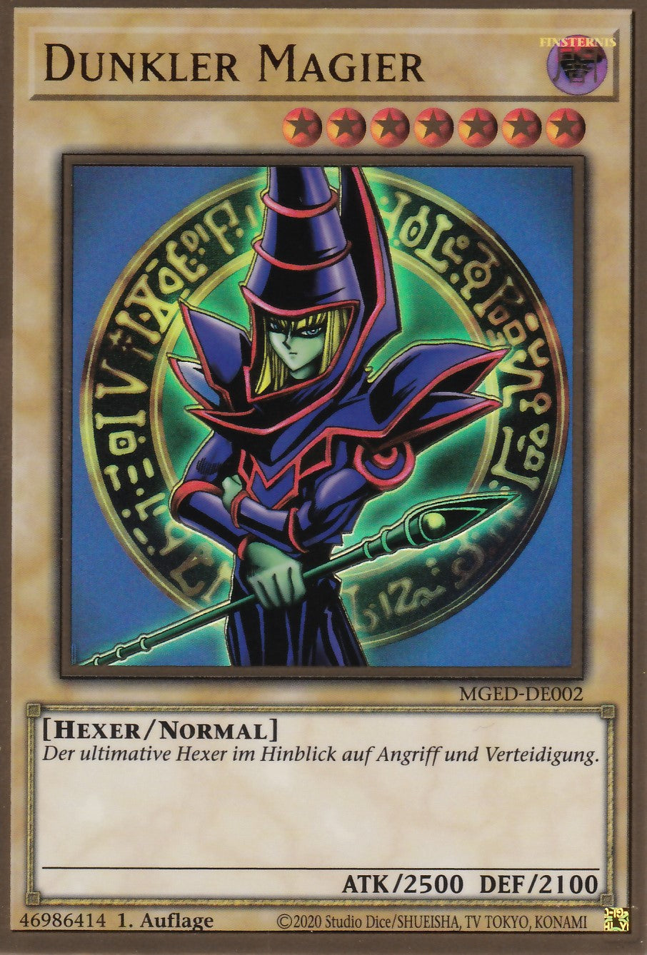 Dunkler Magier - MGED-DE002 - Gold Rare - Reprint - Deutsch - Maximum Gold: El Dorado