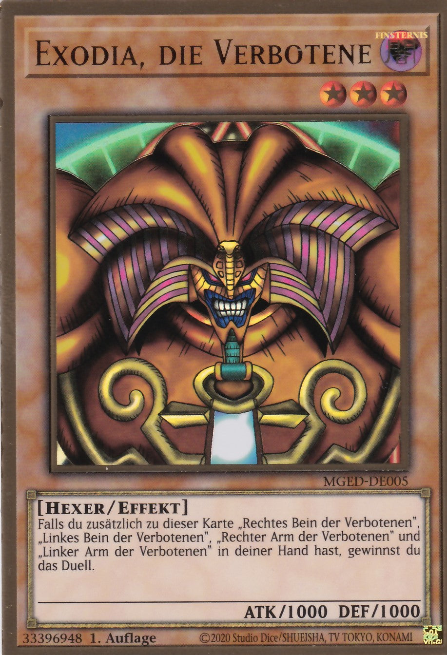 Exodia, die Verbotene - MGED-DE005 - Gold Rare - Reprint - Deutsch - Maximum Gold: El Dorado