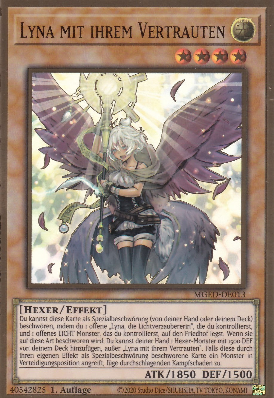 Lyna mit ihrem Vertrauten - MGED-DE013 - Gold Rare - Reprint - Deutsch - Maximum Gold: El Dorado