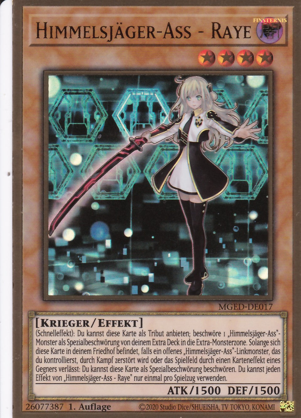 Himmelsjäger-Ass - Raye - MGED-DE017 - Gold Rare - Reprint - Deutsch - Maximum Gold: El Dorado