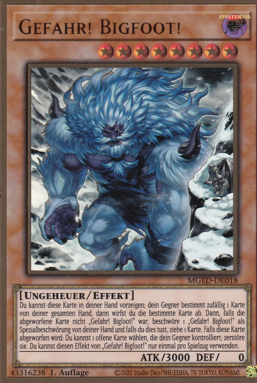 Gefahr! Bigfoot! (V.2 - Premium Gold Rare) - MGED-DE018 - Gold Rare - Reprint - Deutsch - Maximum Gold: El Dorado