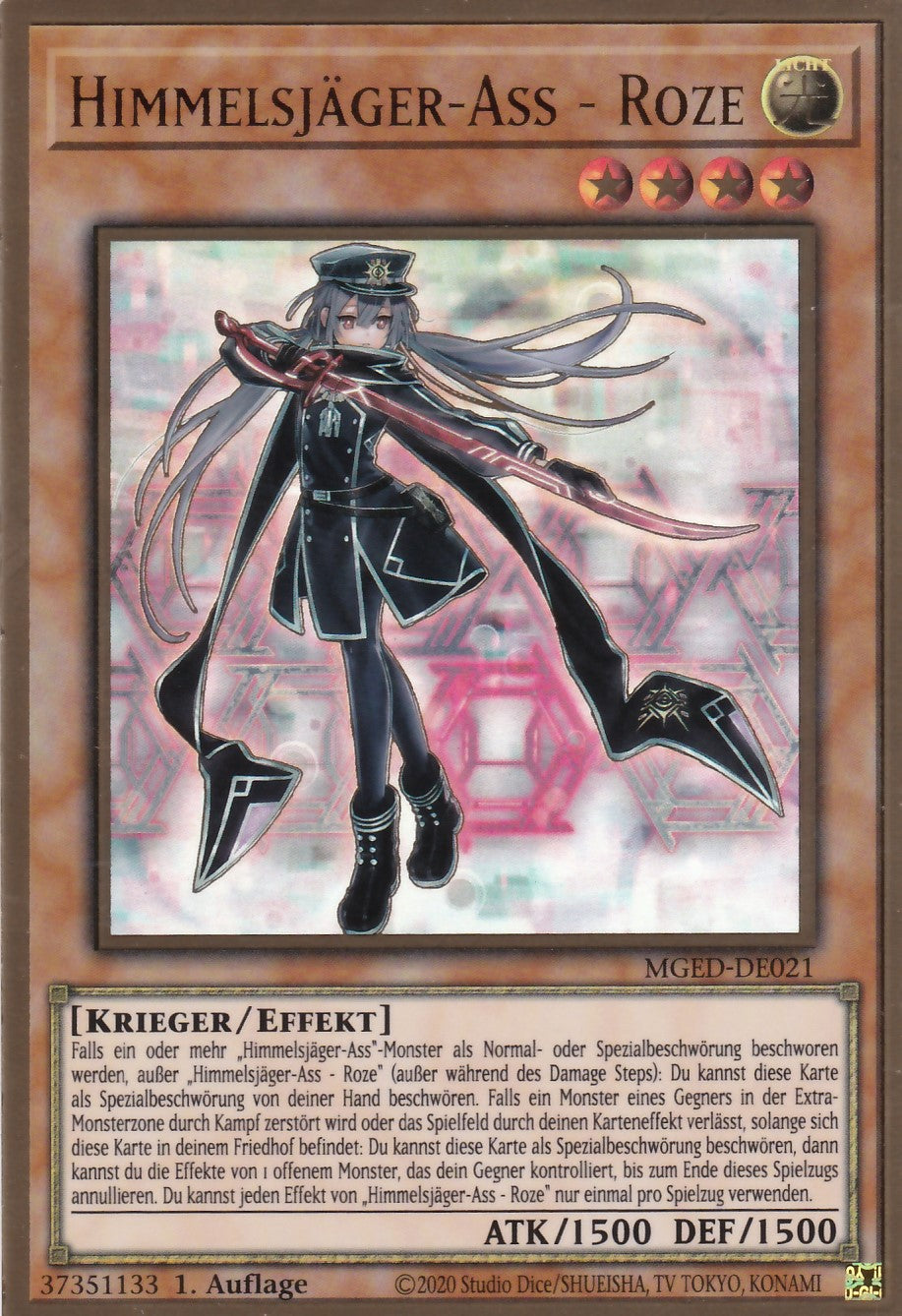 Himmelsjäger-Ass - Roze - MGED-DE021 - Gold Rare - Reprint - Deutsch - Maximum Gold: El Dorado