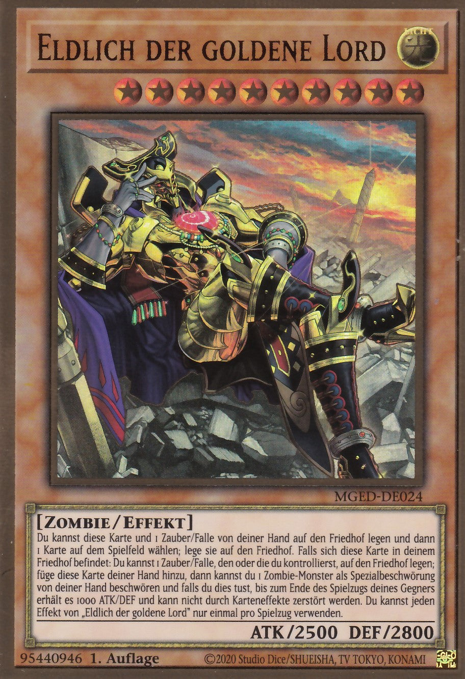 Eldlich der goldene Lord - MGED-DE024 - Gold Rare - Reprint - Deutsch - Maximum Gold: El Dorado