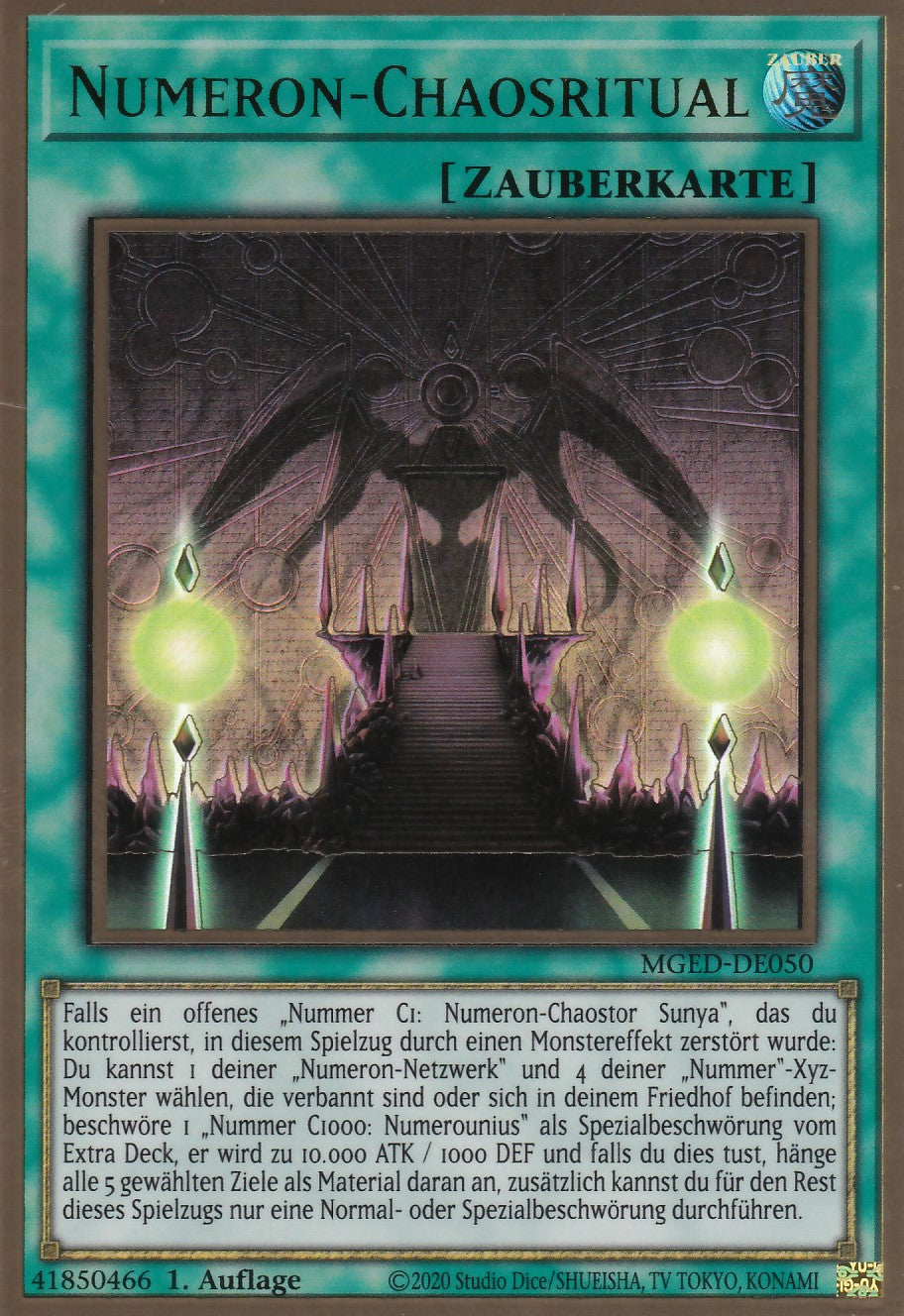 Numeron-Chaosritual - MGED-DE050 - Gold Rare - Reprint - Deutsch - Maximum Gold: El Dorado