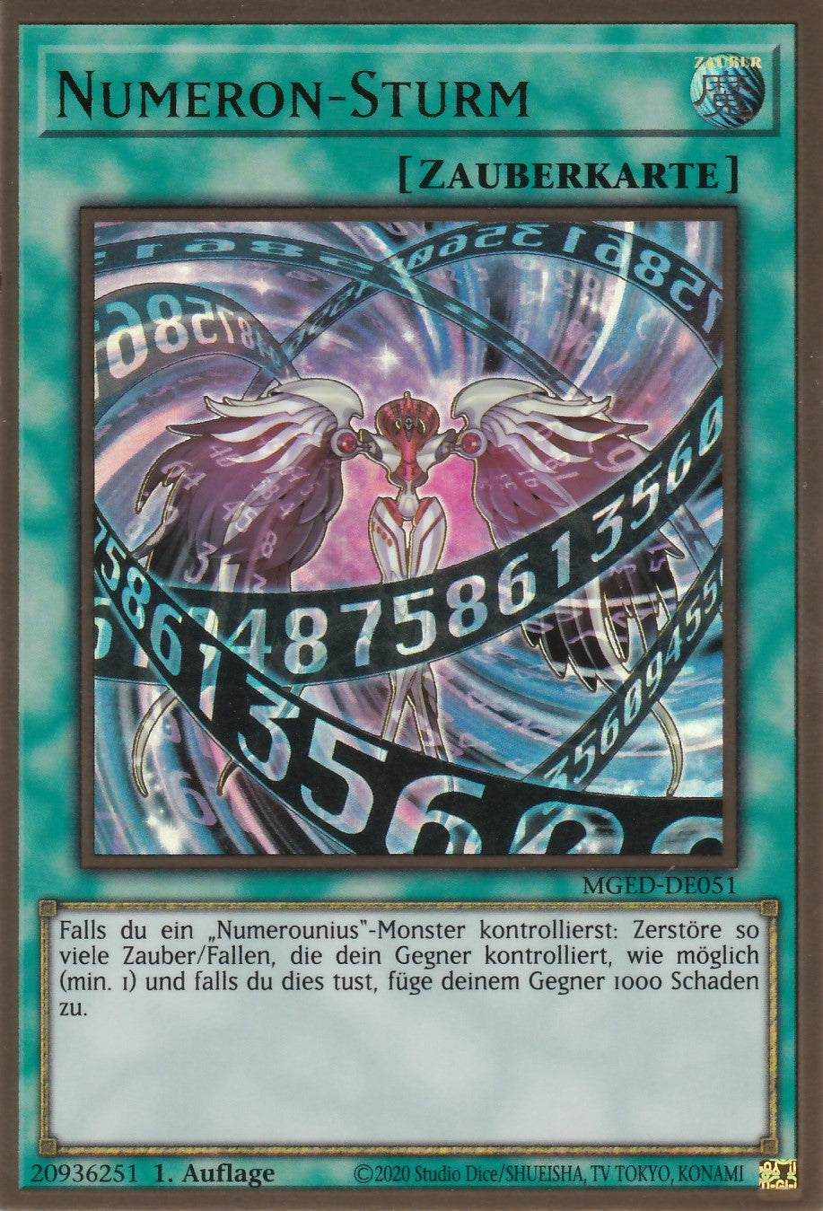 Numeron-Sturm - MGED-DE051 - Gold Rare - Reprint - Deutsch - Maximum Gold: El Dorado