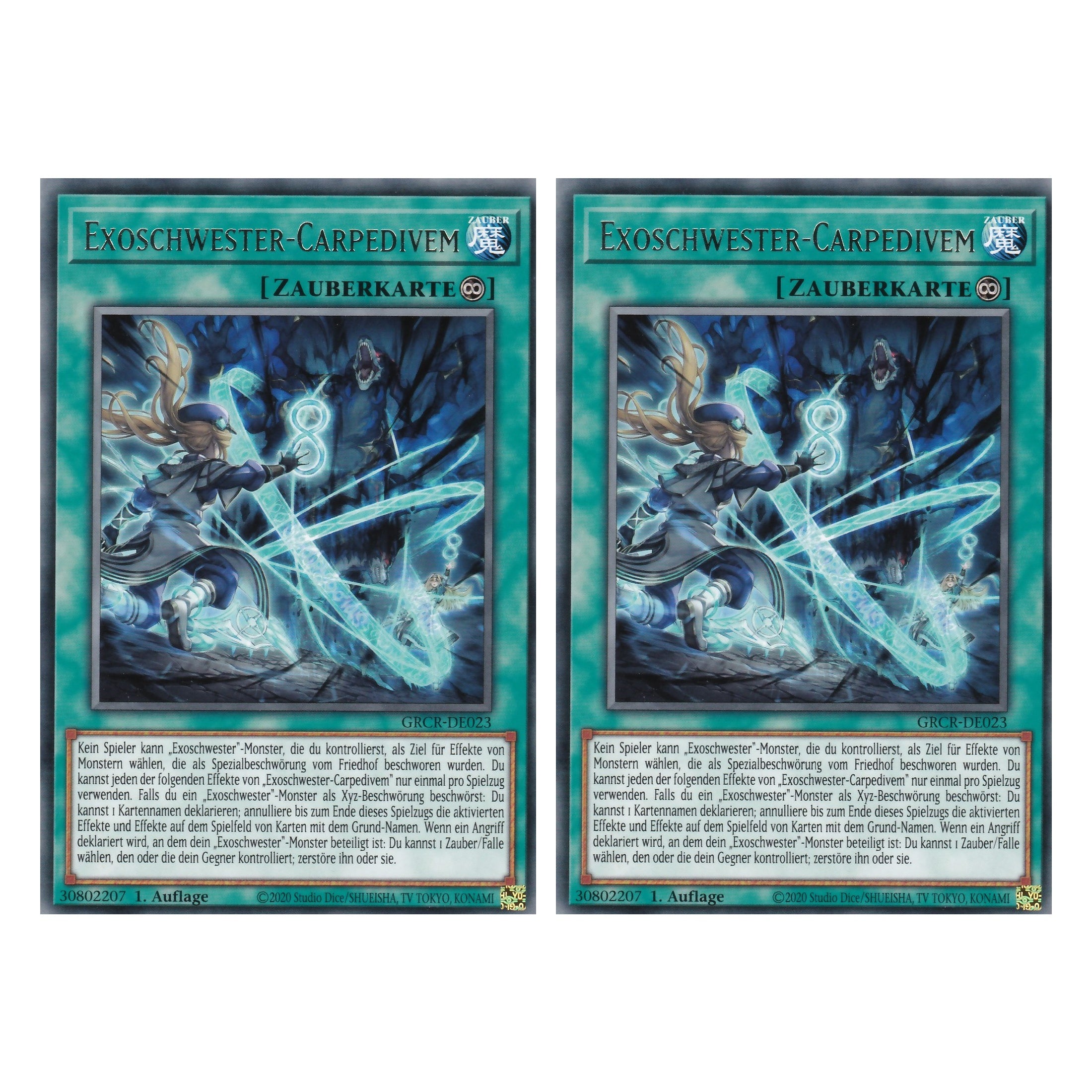 Exoschwester-Carpedivem - GRCR-DE023 - Rare - Deutsch - 1. Auflage - The Grand Creators - Yu-Gi-Oh! - Duo Set (2 Stück)