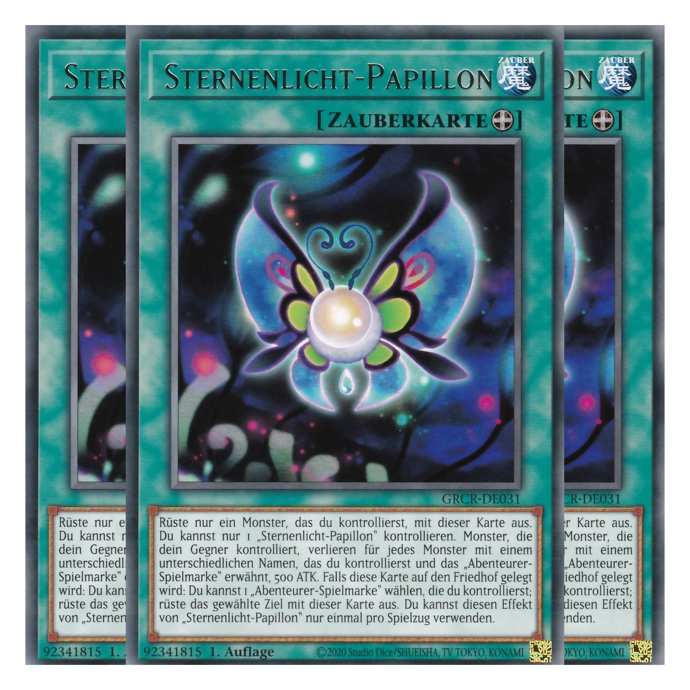Sternenlicht-Papillon - GRCR-DE031 - Rare - Deutsch - 1. Auflage - The Grand Creators - Yu-Gi-Oh! - Playset (3 Kopien)