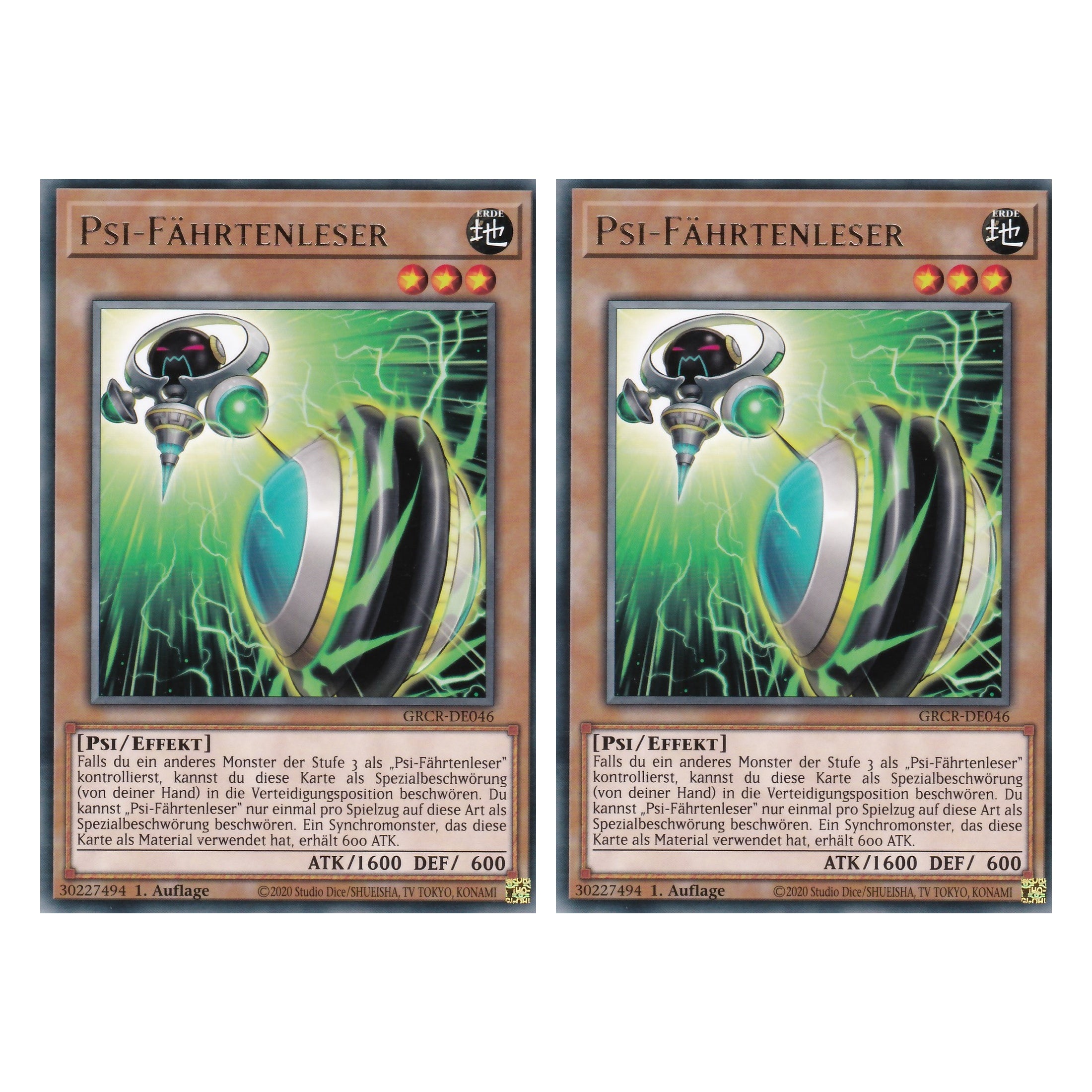 Psi-Fährtenleser - GRCR-DE046 - Rare - Deutsch - 1. Auflage - The Grand Creators - Yu-Gi-Oh! - Duo Set (2 Stück)