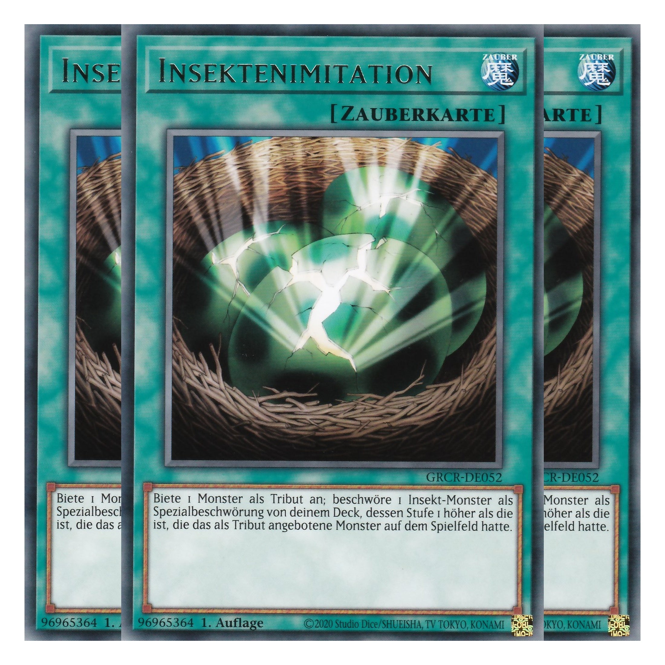 Insektenimitation - GRCR-DE052 - Rare - Deutsch - 1. Auflage - The Grand Creators - Yu-Gi-Oh! - Playset (3 Kopien)
