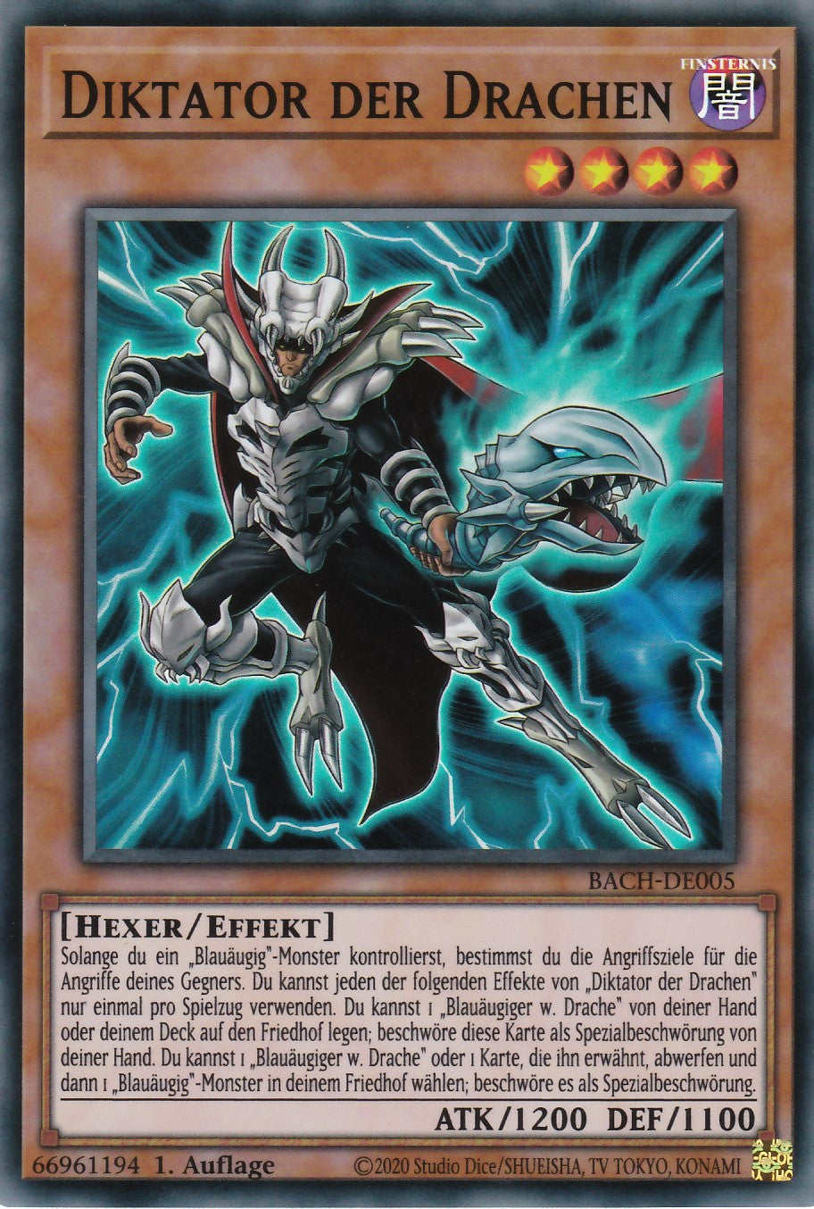 Diktator der Drachen - BACH-DE005 - Super Rare - Deutsch - 1. Auflage - Battle of Chaos