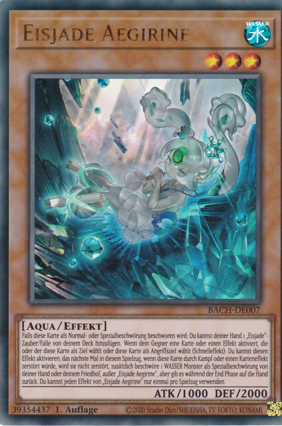 Eisjade Aegirine - BACH-DE007 - Ultra Rare - Deutsch - 1. Auflage - Battle of Chaos