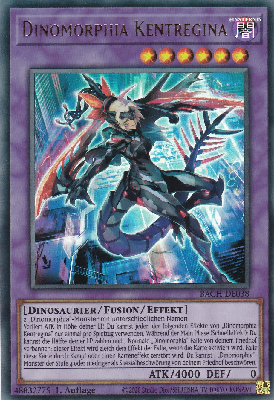 Dinomorphia Kentregina - BACH-DE038 - Ultra Rare - Deutsch - 1. Auflage - Battle of Chaos