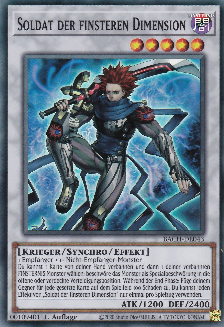 Soldat der finsteren Dimension - BACH-DE043 - Super Rare - Deutsch - 1. Auflage - Battle of Chaos