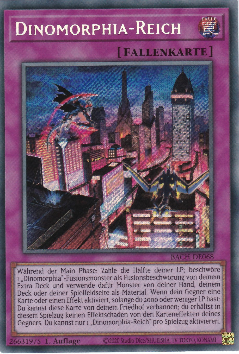 Dinomorphia-Reich - BACH-DE068 - Secret Rare - Deutsch - 1. Auflage - Battle of Chaos