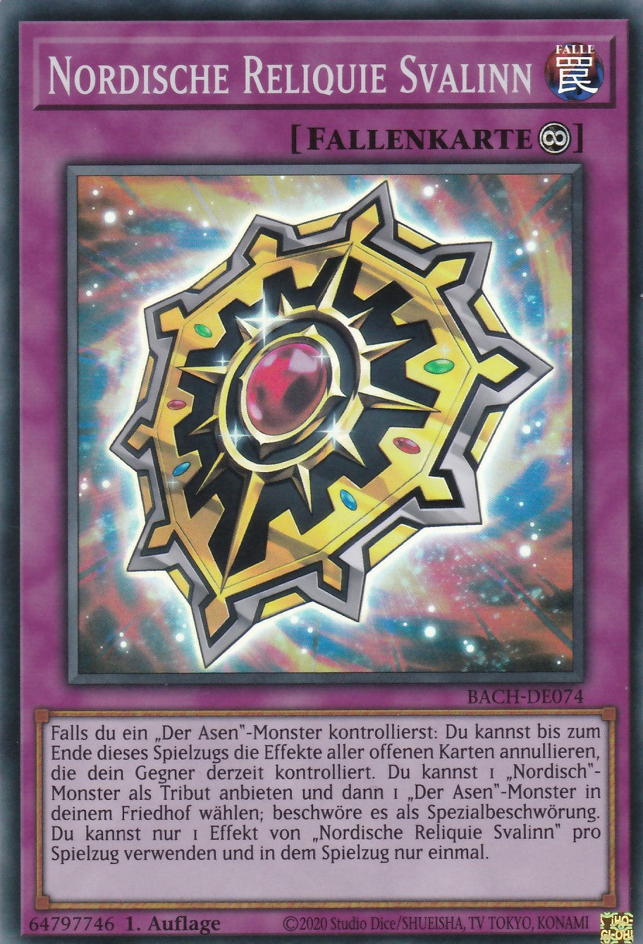 Nordische Reliquie Svalinn - BACH-DE074 - Super Rare - Deutsch - 1. Auflage - Battle of Chaos