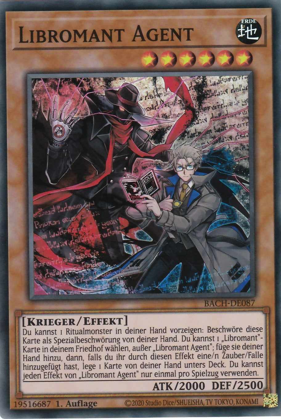 Libromant Agent - BACH-DE087 - Super Rare - Deutsch - 1. Auflage - Battle of Chaos