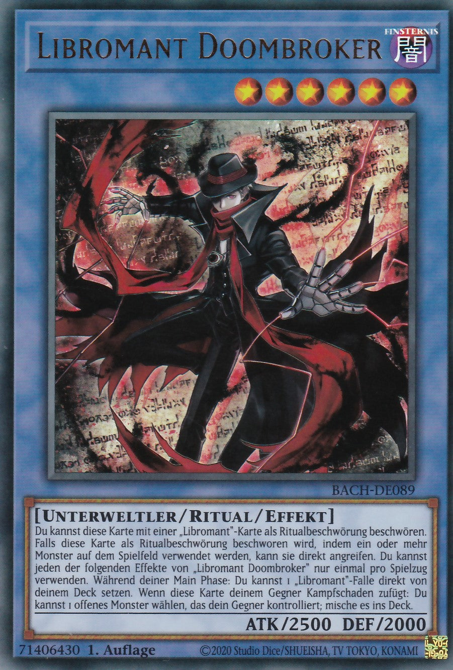 Libromant Doombroker - BACH-DE089 - Ultra Rare - Deutsch - 1. Auflage - Battle of Chaos