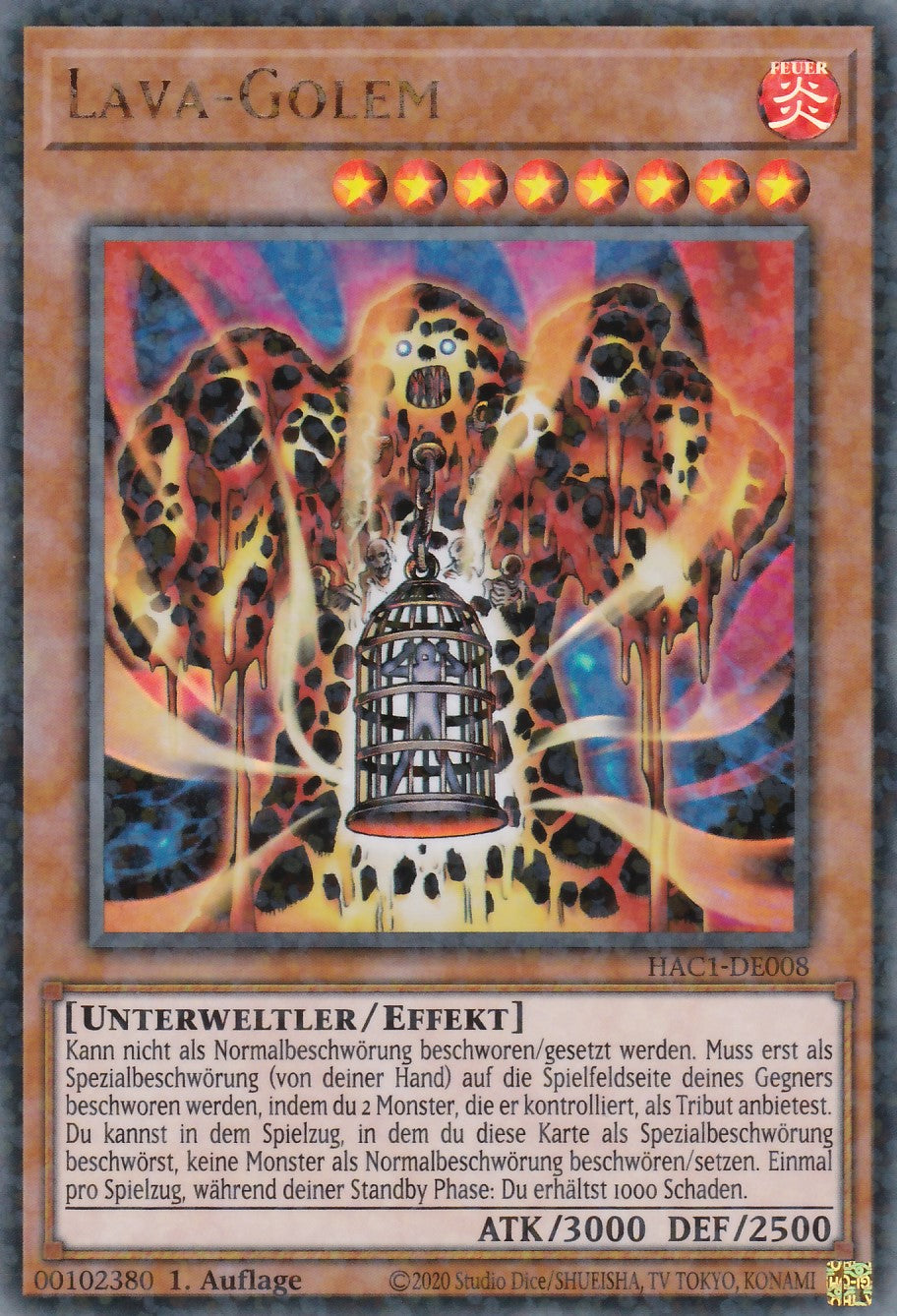 Lava-Golem - HAC1-DE008 - Duel Terminal Ultra Rare - Deutsch - 1. Auflage - Hidden Arsenal Chapter 1