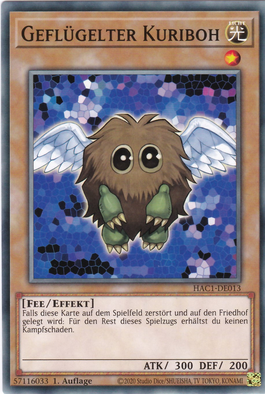 Geflügelter Kuriboh - HAC1-DE013 - Common - Deutsch - 1. Auflage - Hidden Arsenal Chapter 1