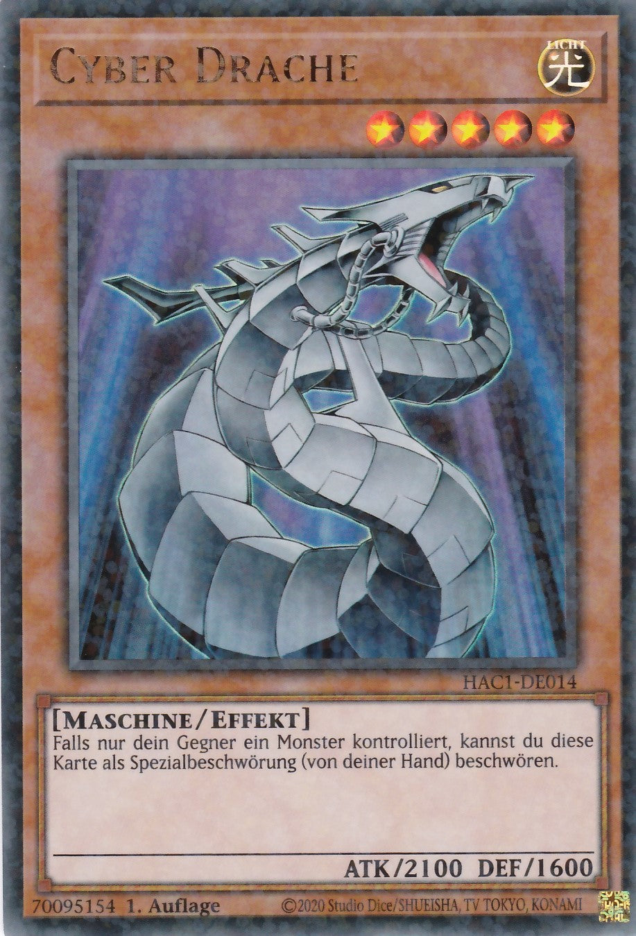 Cyber Drache - HAC1-DE014 - Duel Terminal Ultra Rare - Deutsch - 1. Auflage - Hidden Arsenal Chapter 1