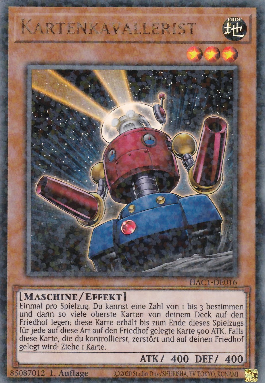 Kartenkavallerist - HAC1-DE016 - Duel Terminal Ultra Rare - Deutsch - 1. Auflage - Hidden Arsenal Chapter 1