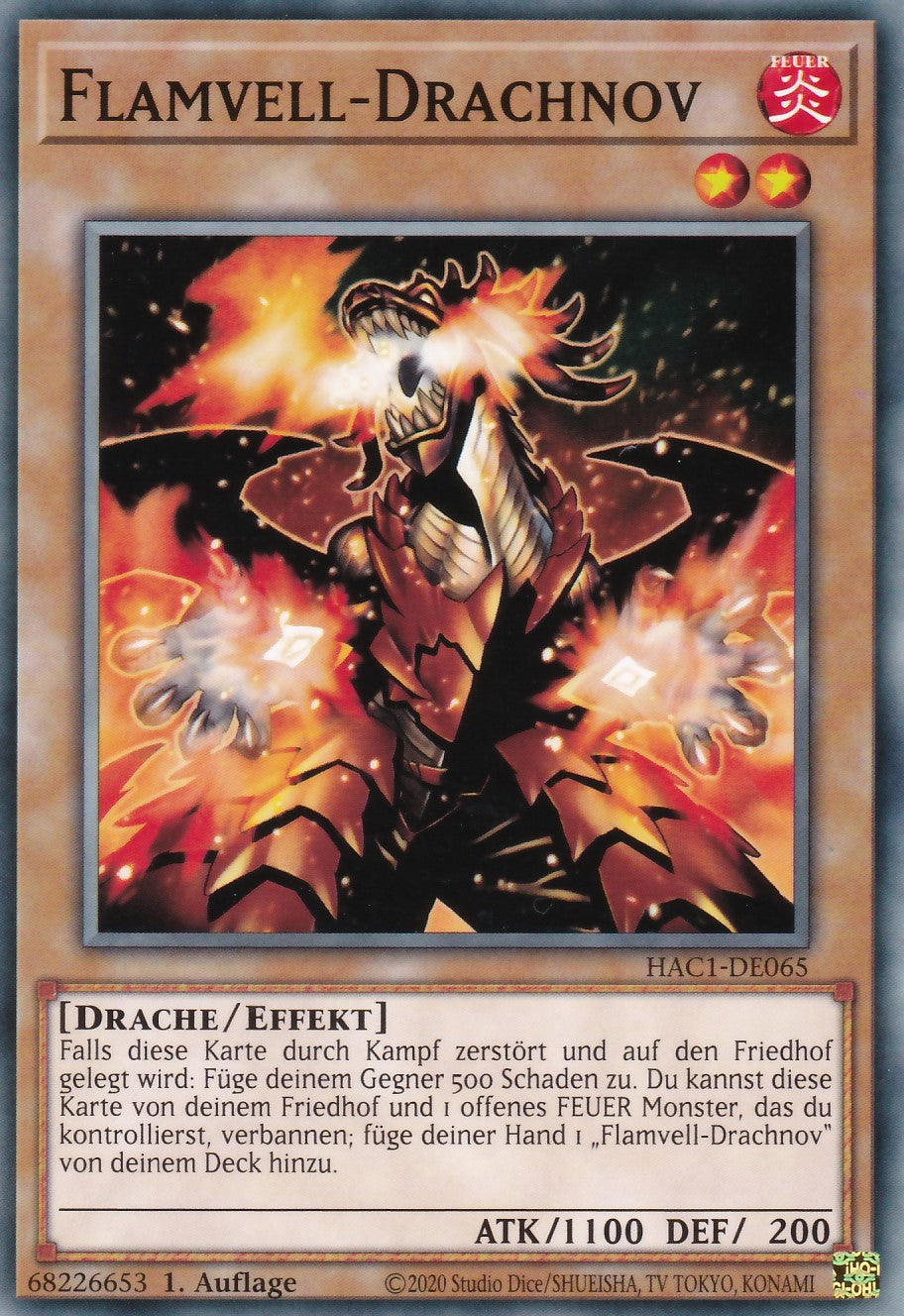 Flamvell-Drachnov - HAC1-DE065 - Common - Deutsch - 1. Auflage - Hidden Arsenal Chapter 1