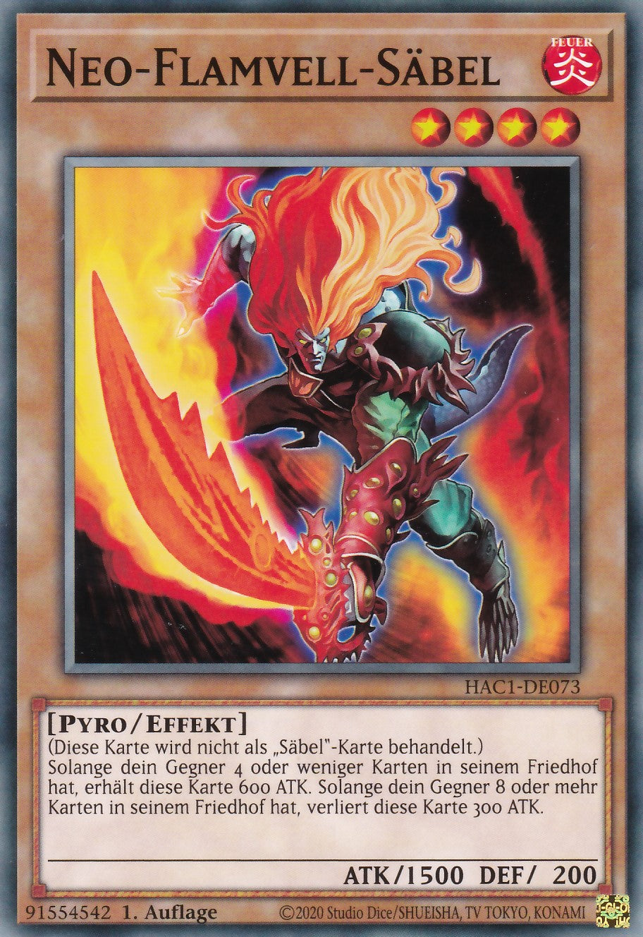 Neo-Flamvell-Säbel - HAC1-DE073 - Common - Deutsch - 1. Auflage - Hidden Arsenal Chapter 1