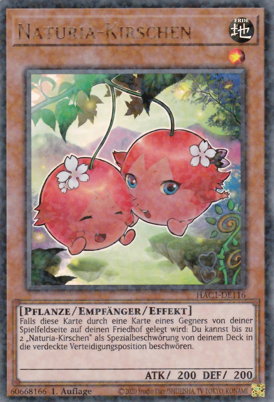 Naturia-Kirschen - HAC1-DE116 - Duel Terminal Ultra Rare - Deutsch - 1. Auflage - Hidden Arsenal Chapter 1