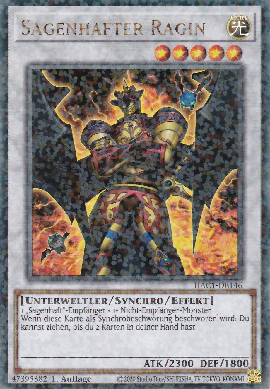 Sagenhafter Ragin - HAC1-DE146 - Duel Terminal Ultra Rare - Deutsch - 1. Auflage - Hidden Arsenal Chapter 1