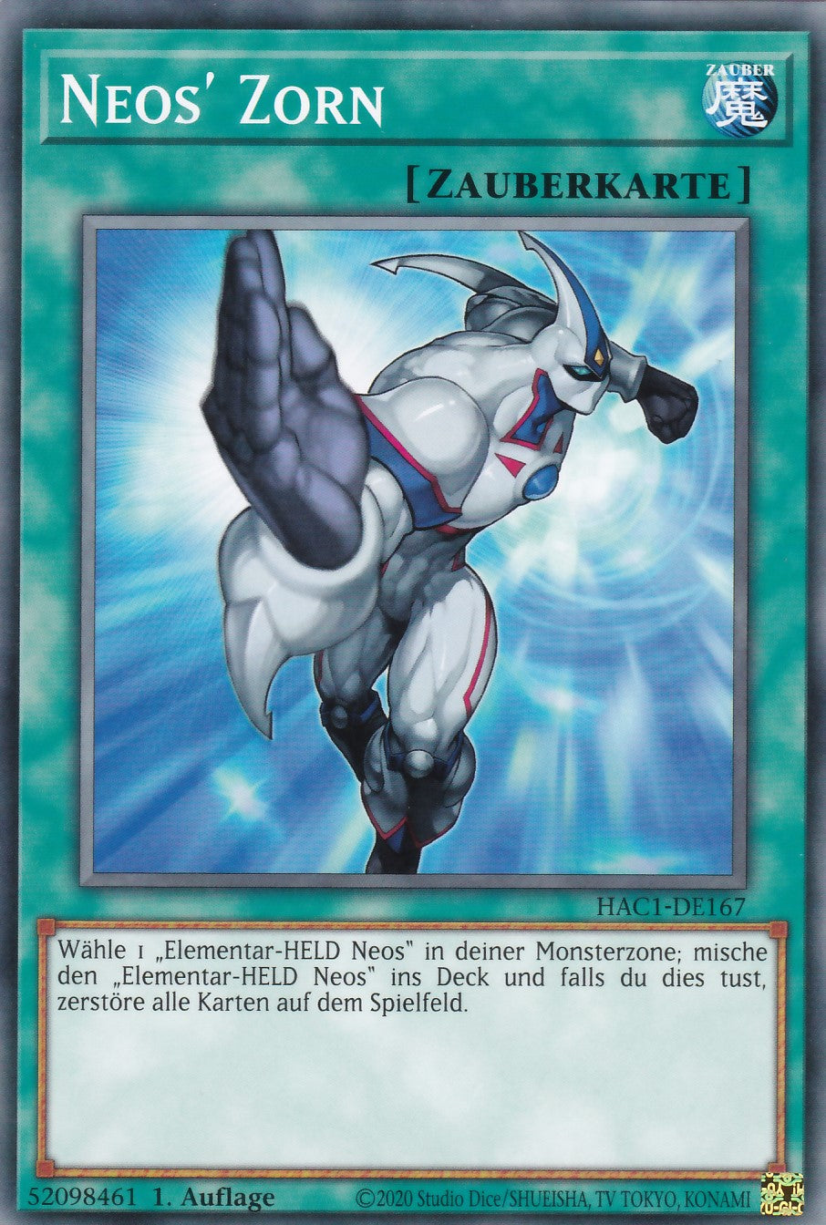Neos' Zorn - HAC1-DE167 - Common - Deutsch - 1. Auflage - Hidden Arsenal Chapter 1