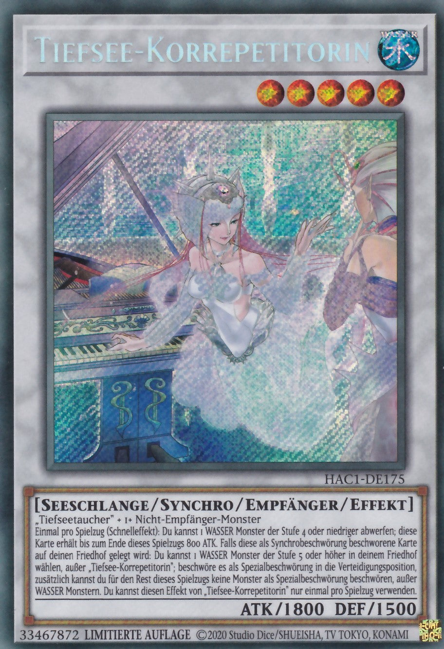 Tiefsee-Korrepetitorin - HAC1-DE175 - Secret Rare - Deutsch - Limitierte Auflage - Hidden Arsenal Chapter 1
