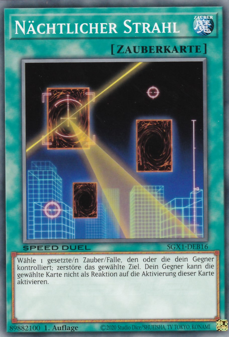 Nächtlicher Strahl - SGX1-DEB16 - Common - Deutsch - 1. Auflage - Speed Duel GX: Duel Academy Box