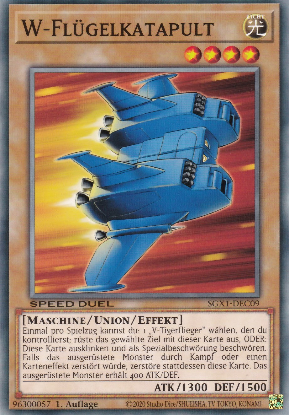 W-Flügelkatapult - SGX1-DEC09 - Common - Deutsch - 1. Auflage - Speed Duel GX: Duel Academy Box
