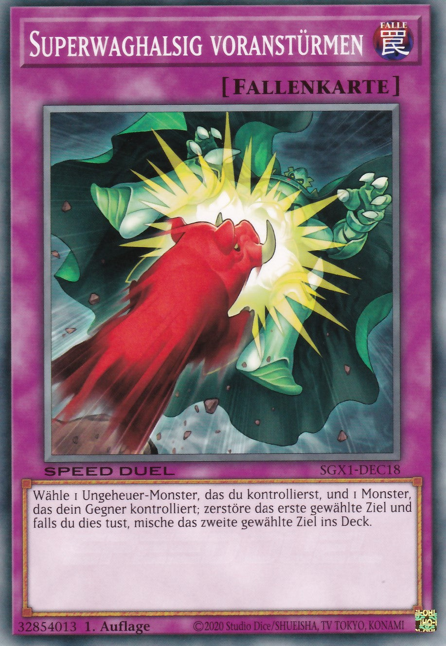 Superwaghalsig voranstürmen - SGX1-DEC18 - Common - Deutsch - 1. Auflage - Speed Duel GX: Duel Academy Box