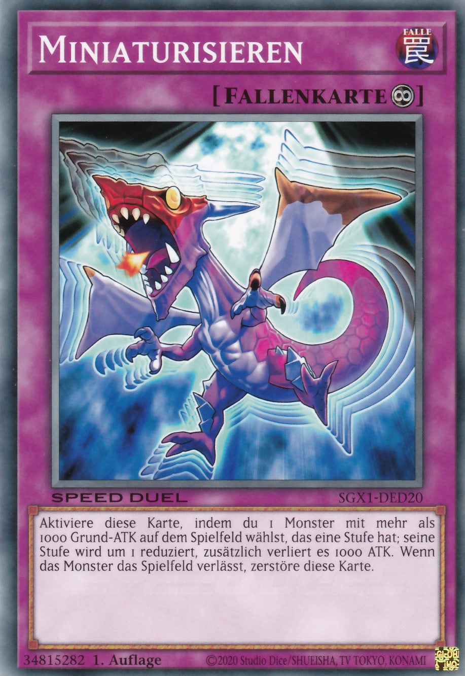 Miniaturisieren - SGX1-DED20 - Common - Deutsch - 1. Auflage - Speed Duel GX: Duel Academy Box