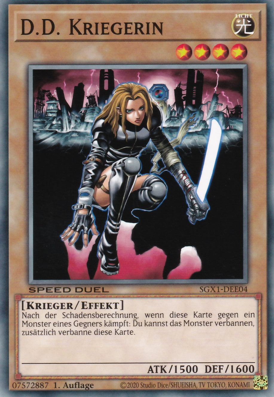D.D. Kriegerin - SGX1-DEE04 - Common - Deutsch - 1. Auflage - Speed Duel GX: Duel Academy Box