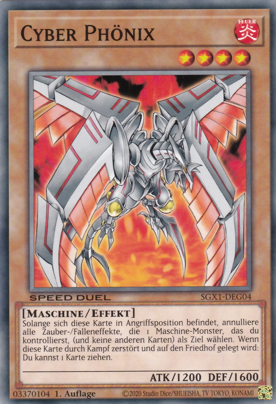 Cyber Phönix - SGX1-DEG04 - Common - Deutsch - 1. Auflage - Speed Duel GX: Duel Academy Box